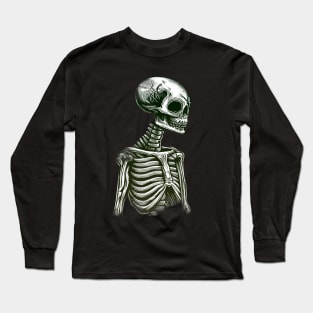 Rare alien skeleton from outer space with beautiful anatomy beautiful bones in a beautiful t-shirt Long Sleeve T-Shirt